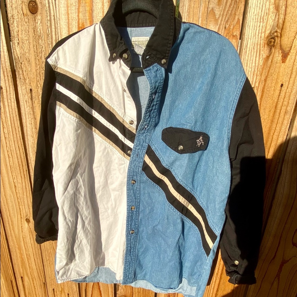 Denim button up